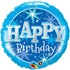 Happy Birthday <br> Blue Sparkle